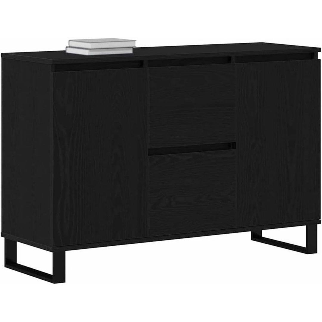 Schubladenschrank mit Schubladen 101,5 x 35 x 70 cm schwarz