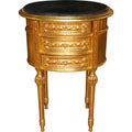 Nachttisch gold mit Schubladen