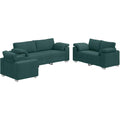 Sofa mit Armlehnen mit Metallgestell natur