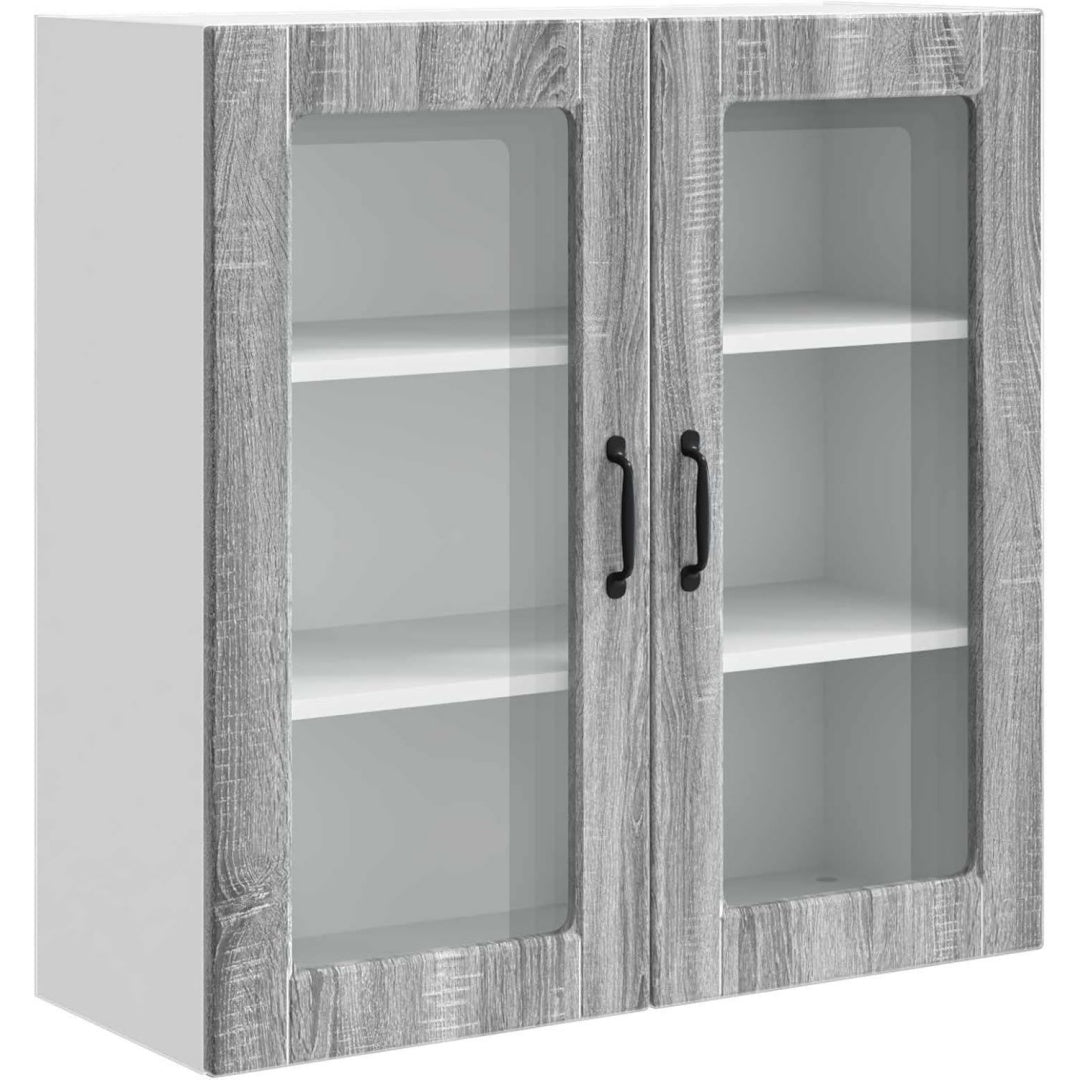 Schrankmoebel mit Tueren 80 x 31 x 80 cm natur