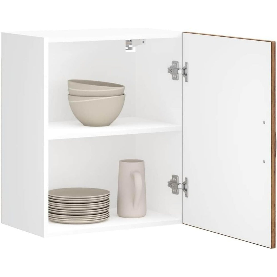Schubladenschrank mit Tueren 50 x 31 x 60 cm natur