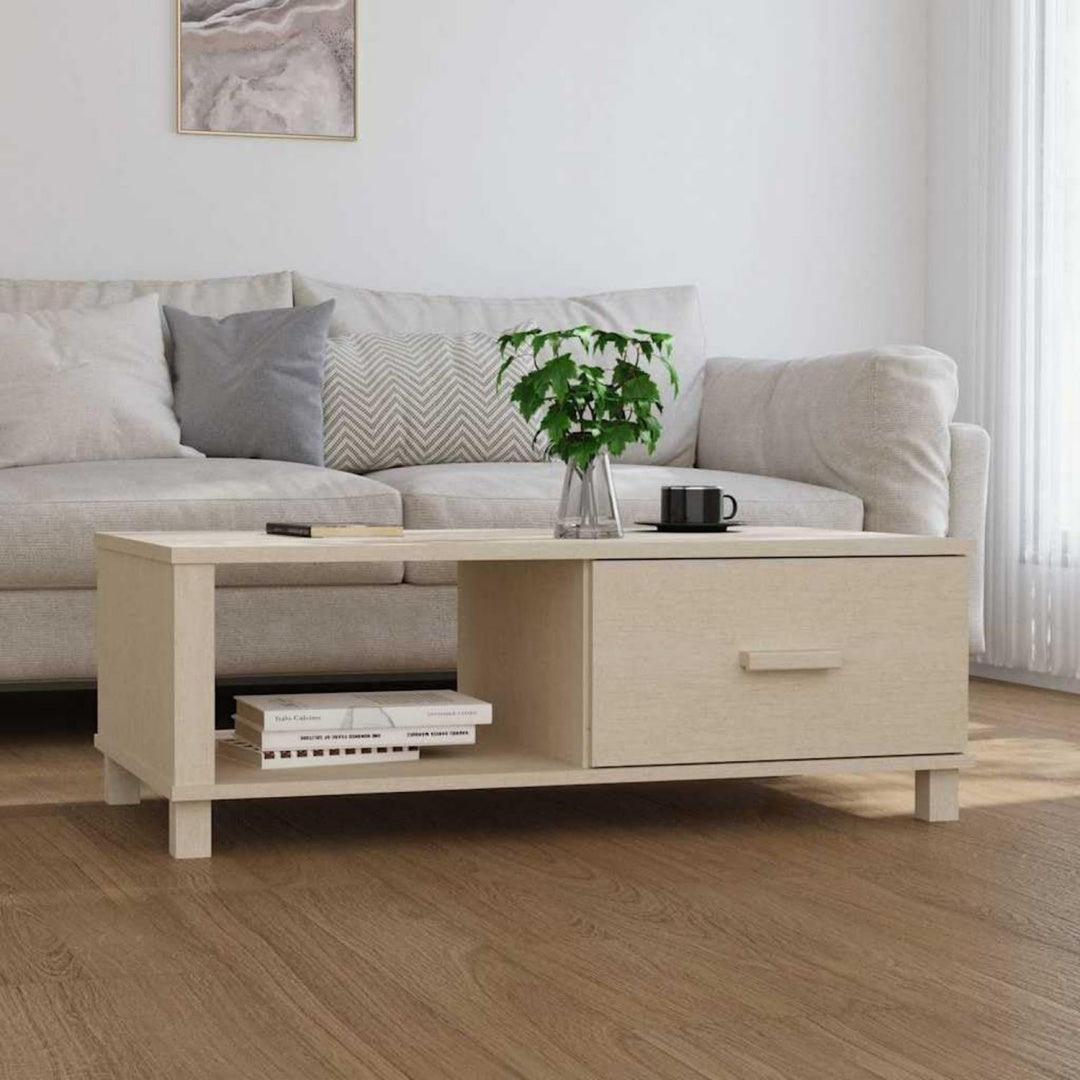 Schubladenschrank Sideboard Honigbraun massivem Kiefernholz Schublade natur