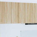 Aufbewahrungsschrank Hangeschrank Sonoma-Eiche Wei, Holzwerkstoff, Wandhangend, eiche