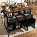Aufbewahrungsschrank mit Schubladen 43 x 118 x 98 cm schwarz